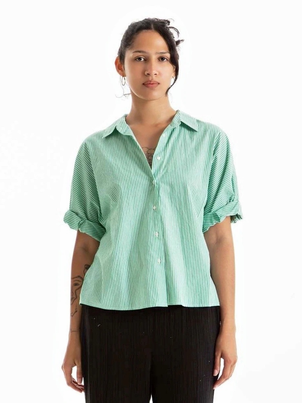 XIRENA Teddy striped shirt S